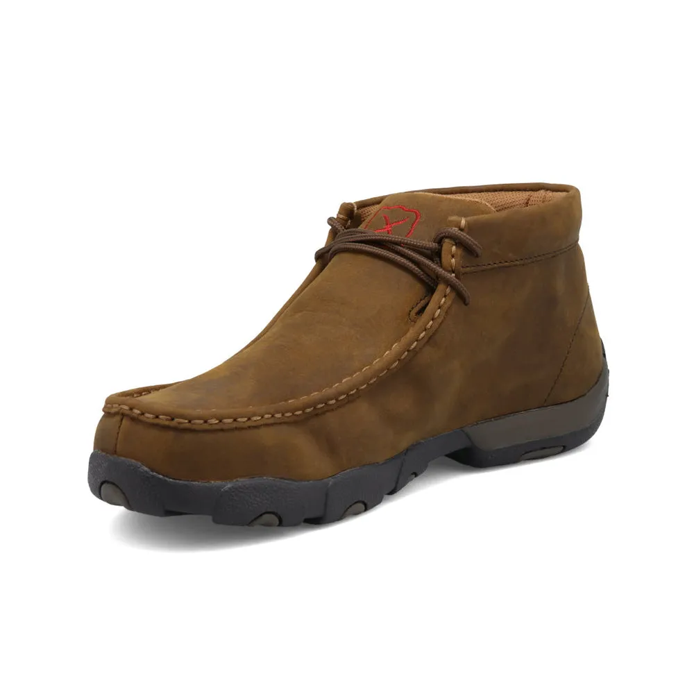 Twisted X Work Chukka Driving Moc Distressed Saddle